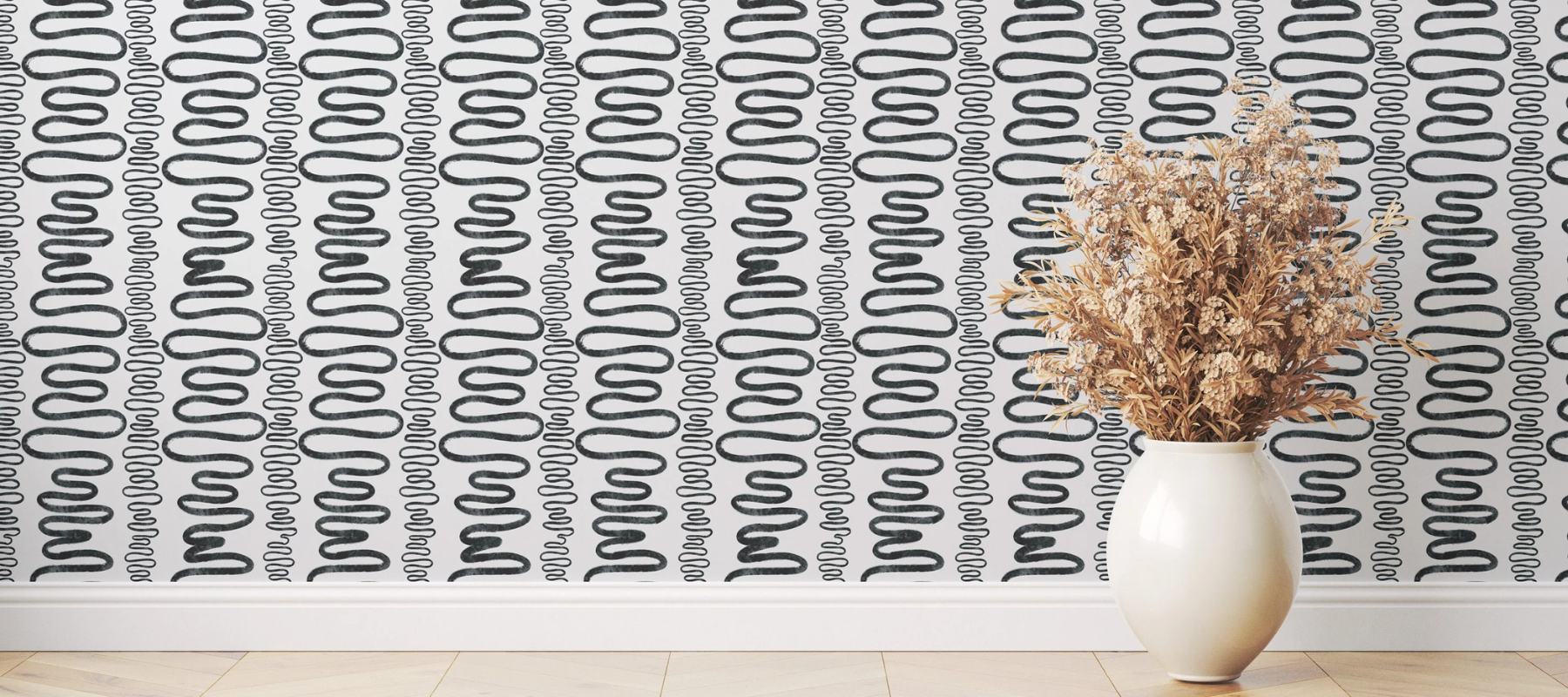 11 Stunning Black and White Wallpaper Ideas for Every Room (with Pictures) by Funky Paper Co
