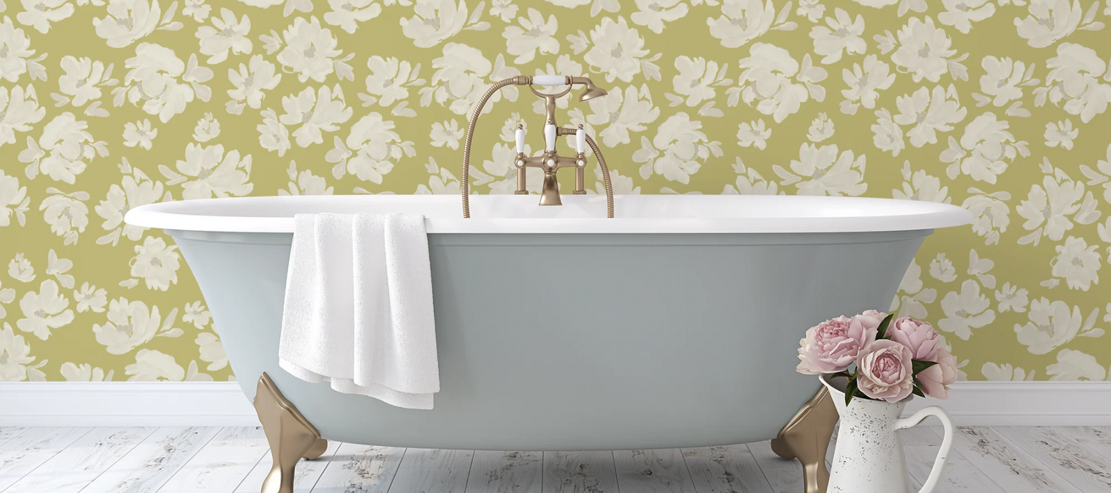 Modern bathroom wallpaper prints featured in our top 5 picks for 2025