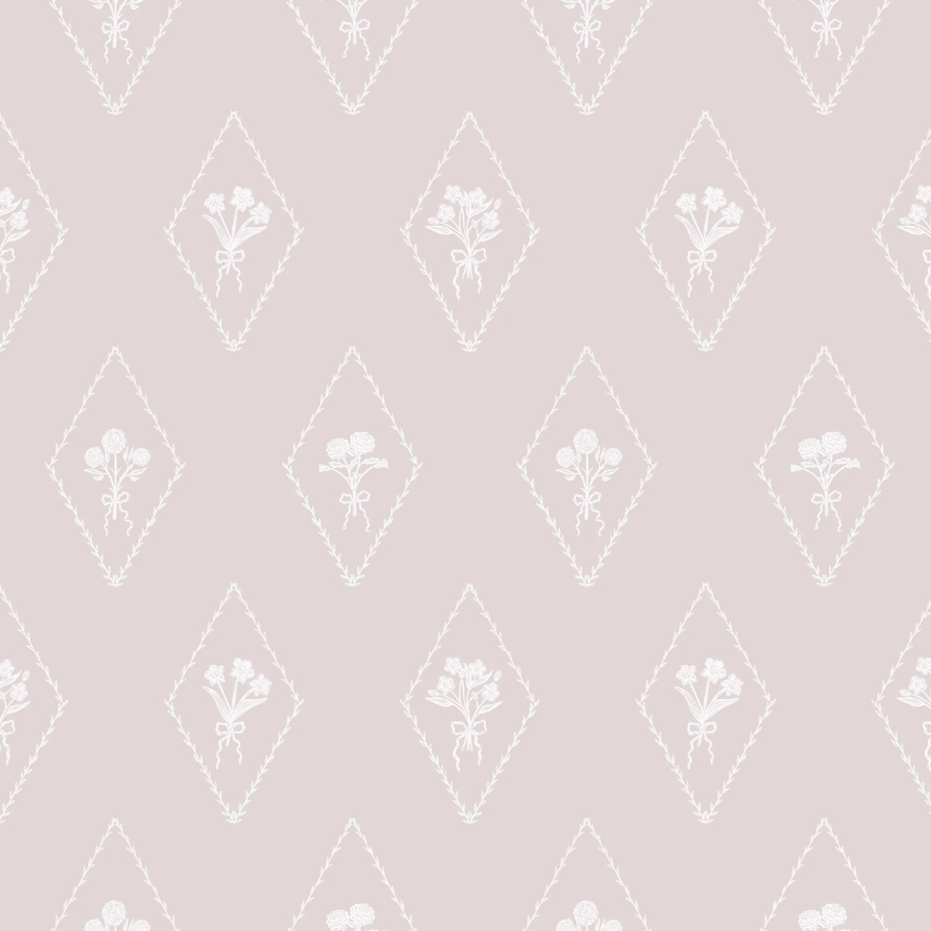 A minimalist coquette wallpaper in French Beige featuring soft silhouettes and timeless elegance—perfect for a refined, feminine aesthetic.