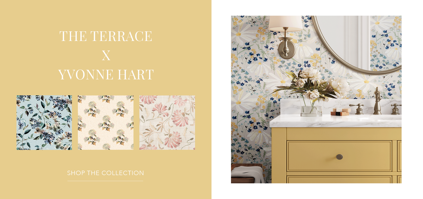 The Terrace Artist Wallpaper Collection | Vintage whimsical watercolor prints with charming detail and timeless appeal | Funky Paper Co