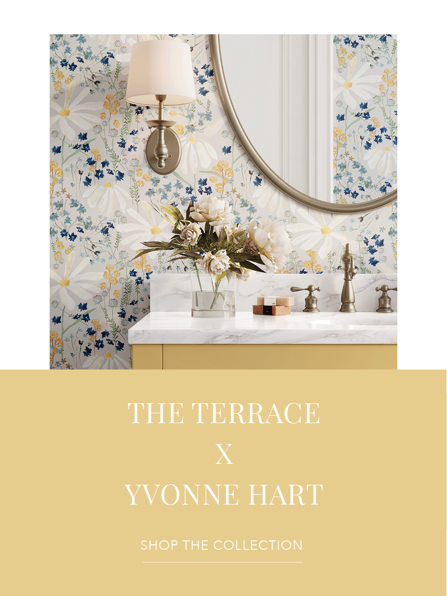 The Terrace Artist Wallpaper Collection | Vintage whimsical watercolor prints with charming detail and timeless appeal | Funky Paper Co