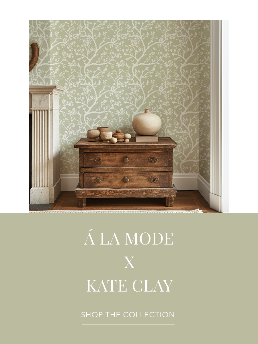 Á La Mode Artist Wallpaper Collection | Refined elegance in sugary sweet pastels. Discover designs inspired by idyllic English gardens. | Funky Paper Co