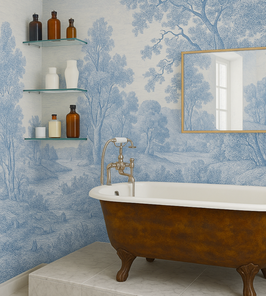 Creative Bathroom Wallpaper Ideas