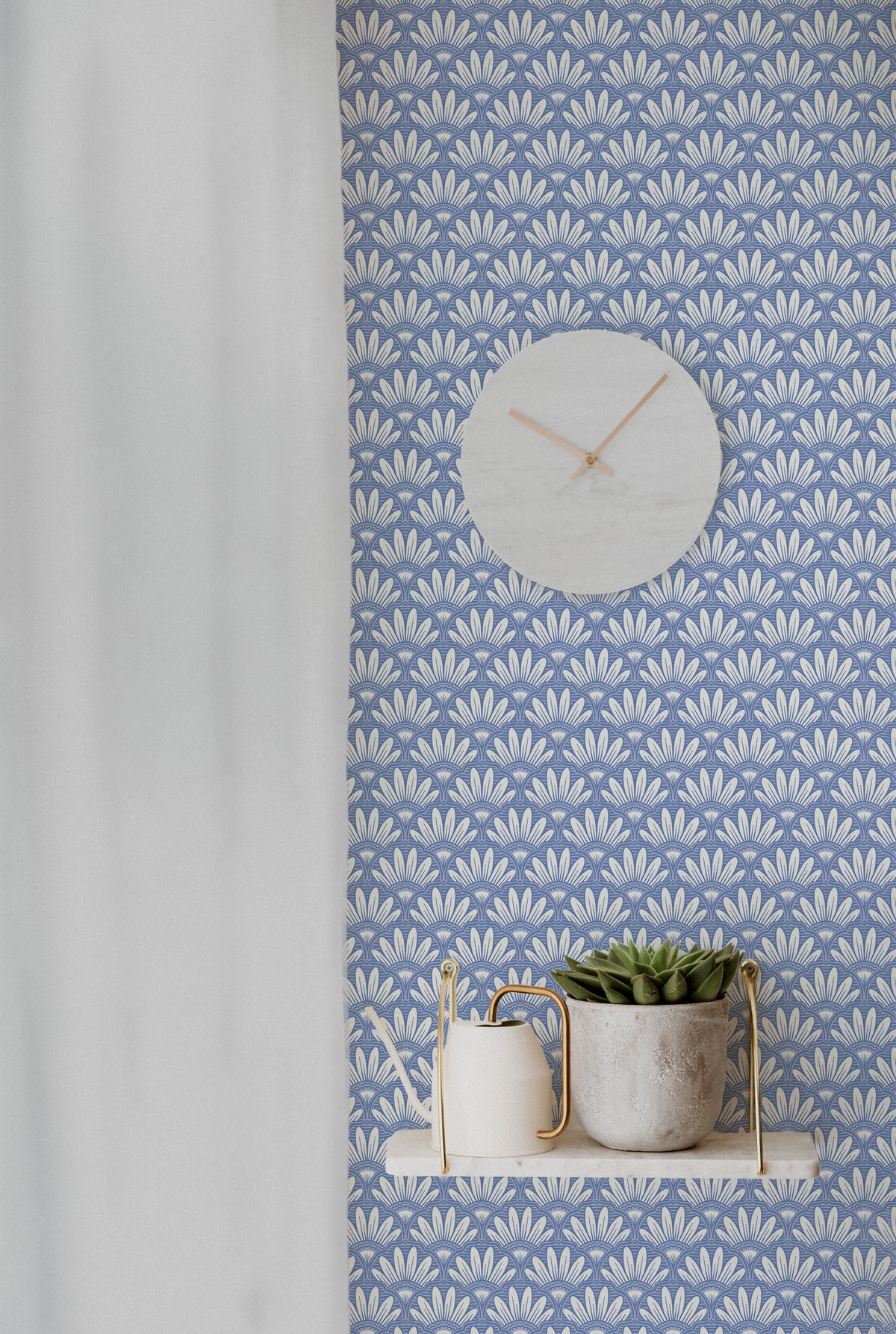 Art Deco Petals - Blue