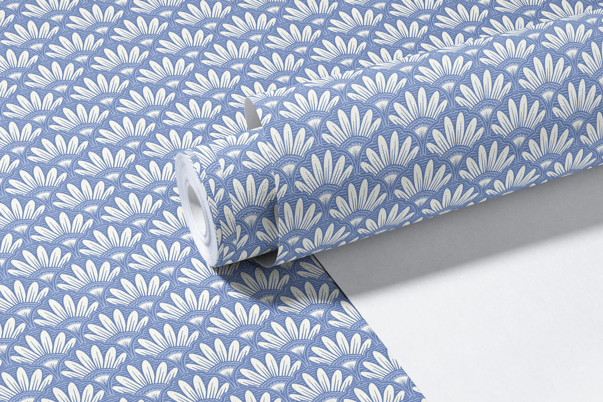 Art Deco Petals - Blue