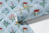 English Cutting Garden Wallpaper in Blue