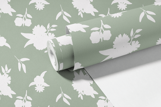 Grace Wallpaper in Green