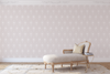Pemberly Wallpaper in French Beige X Kate Clay