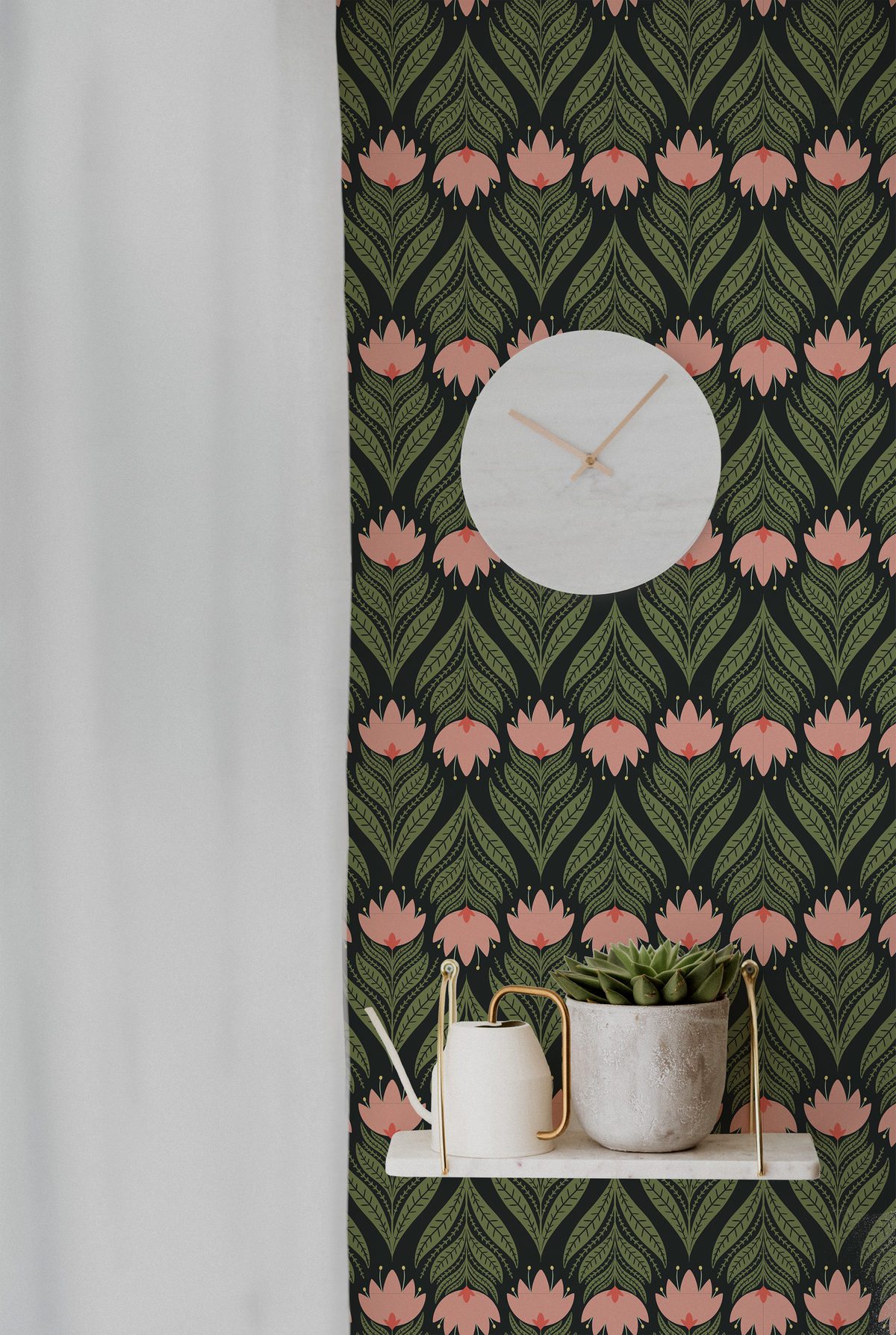Folky Florals - Black
