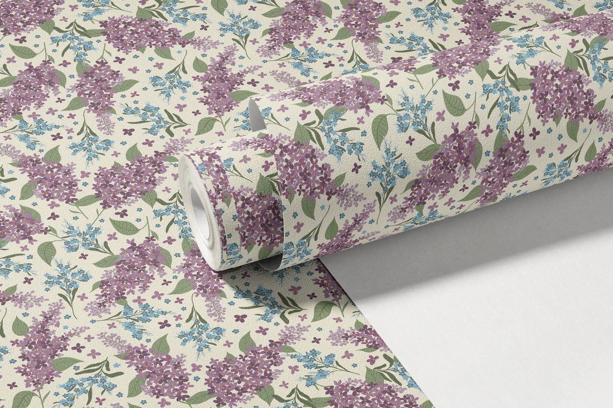 Lilacs and Forget-Me-Nots