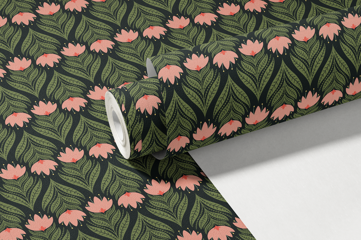 Folky Florals - Black