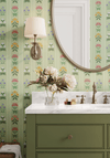 Rosemary Wallpaper in Green X Kate Clay