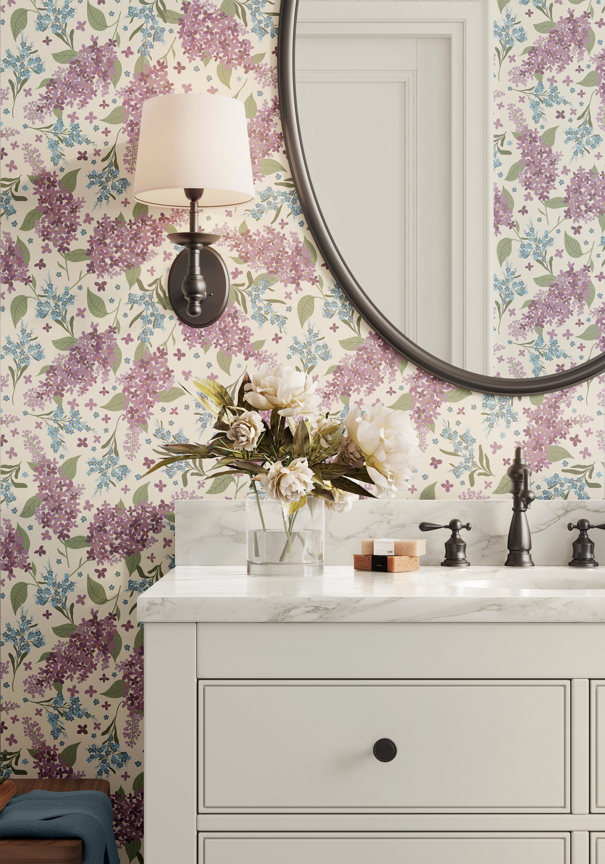 Lilacs and Forget-Me-Nots