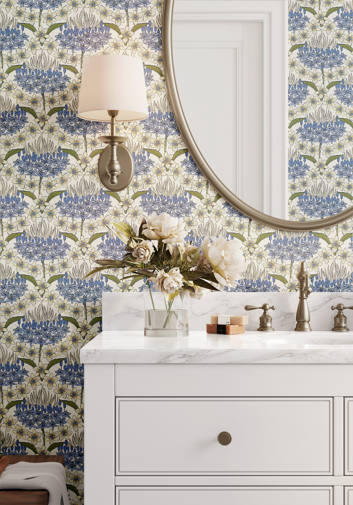 Blue Squill and Iris