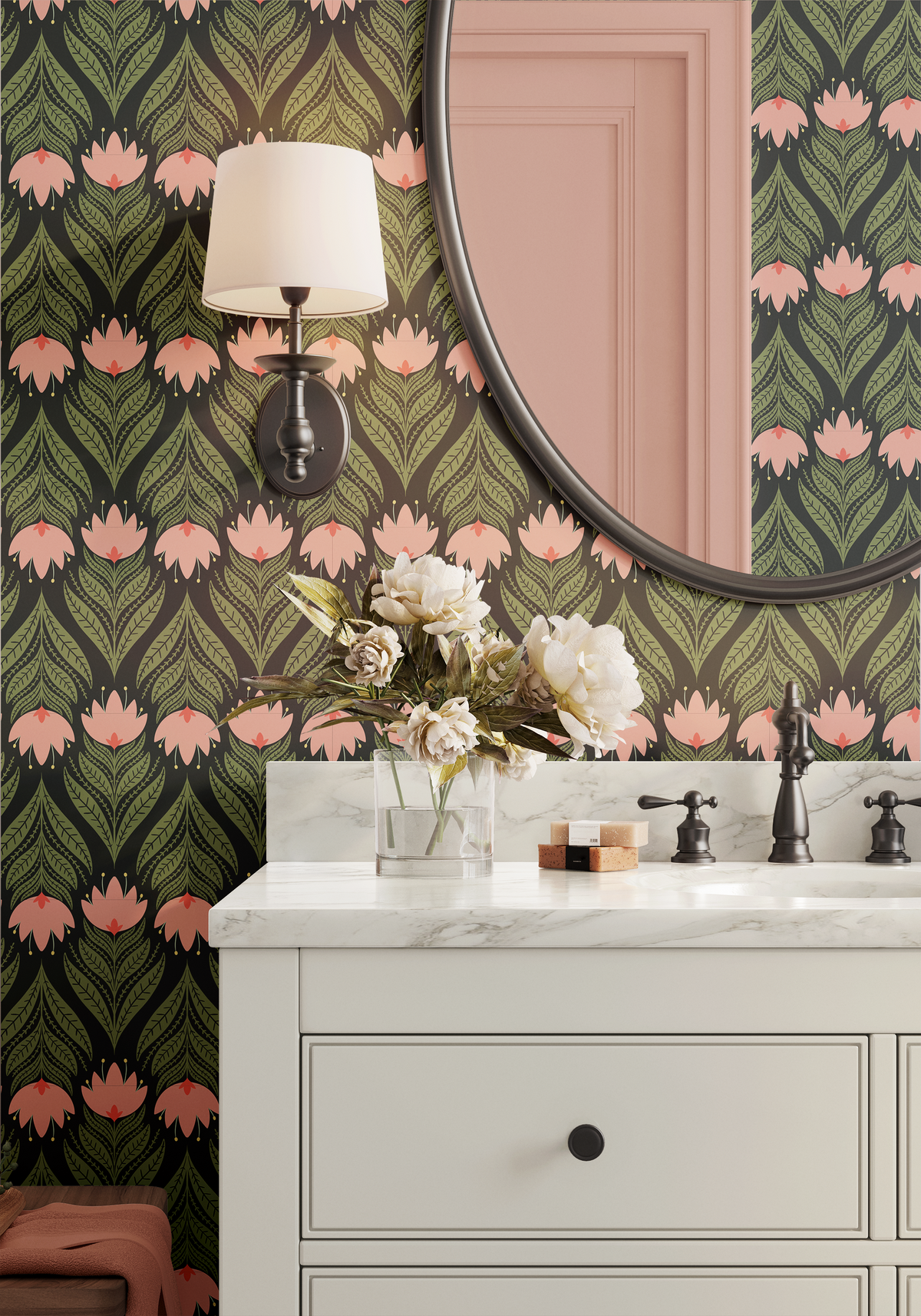 Folky Florals - Black