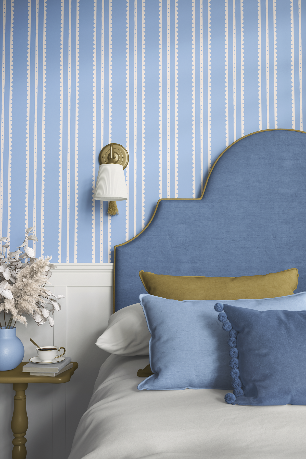 Coquette Vertical Stripes - Blue