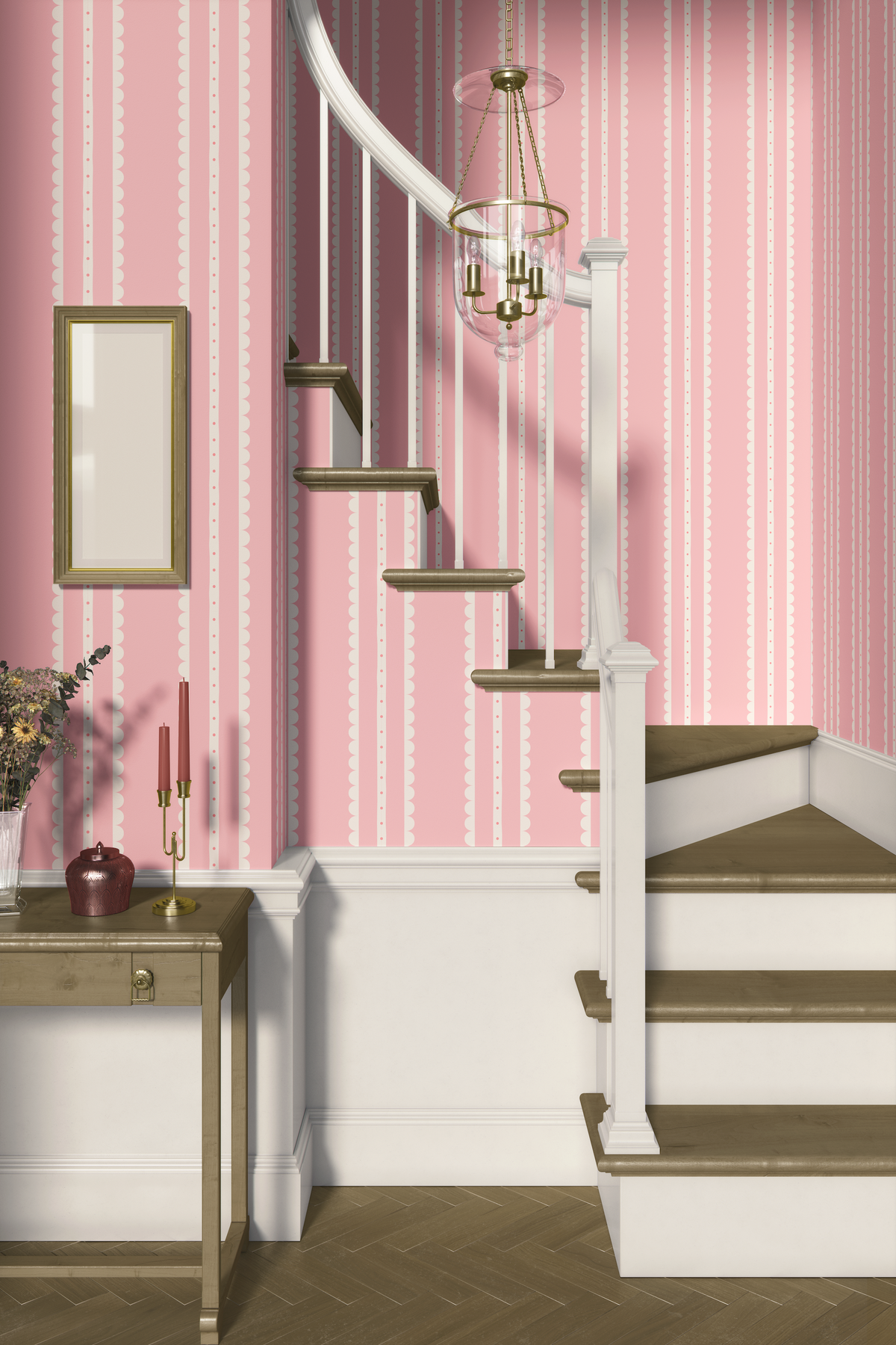 Coquette Vertical Stripes - Pink
