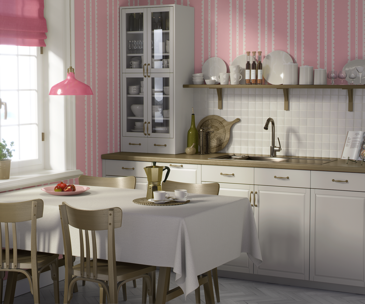 Coquette Vertical Stripes - Pink