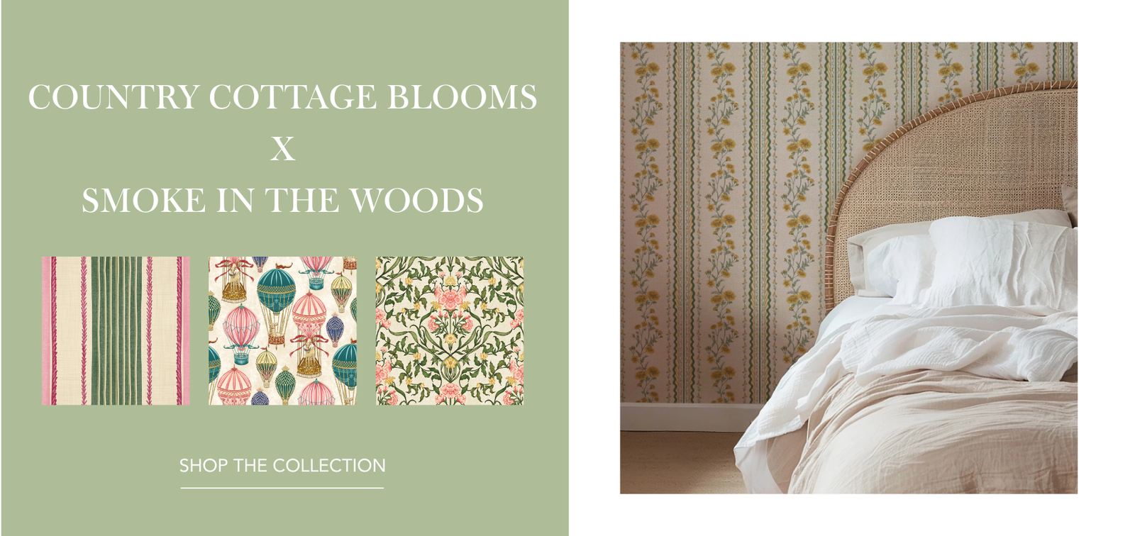 Country Cottage Blooms Artist Wallpaper Collection | Traditional patterns that are ornate with detail and rich in color | Funky Paper Co