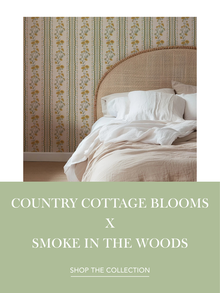 Country Cottage Blooms Artist Wallpaper Collection | Traditional patterns that are ornate with detail and rich in color | Funky Paper Co