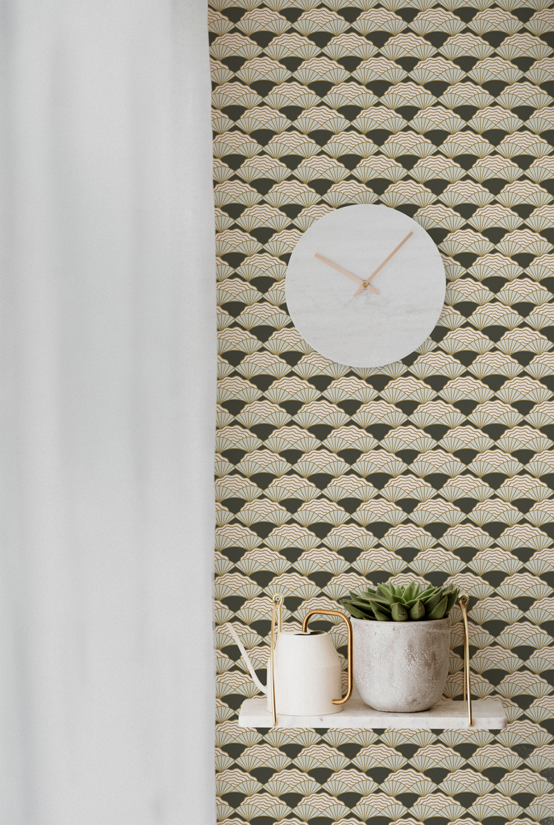 Deco Shells - Charcoal