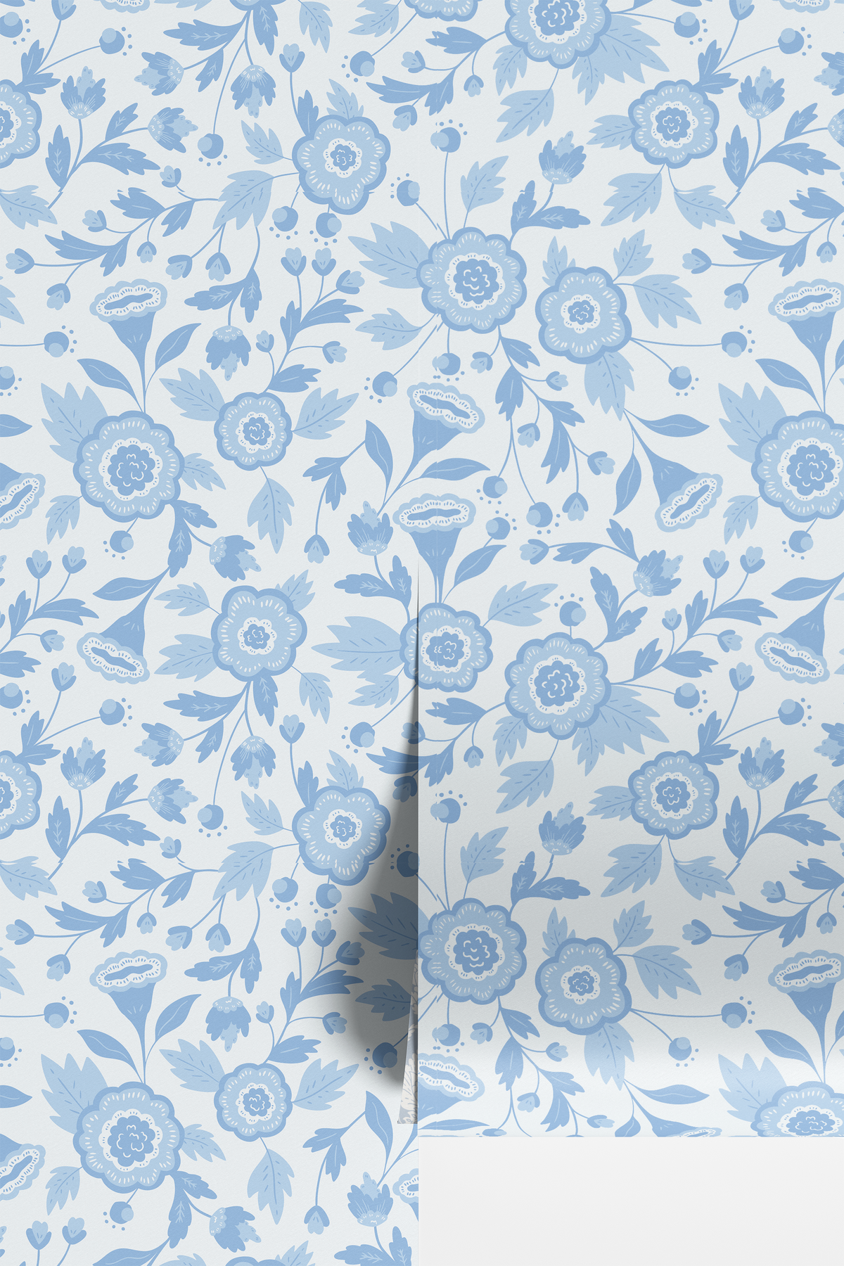Ditsy Monochromatic Floral – Blue