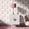 The Boteh Paisley Wallpaper in Pink X Quirky Paisley Designs