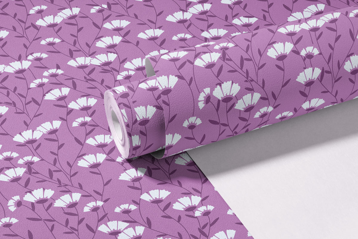 Floral Fan - Purple