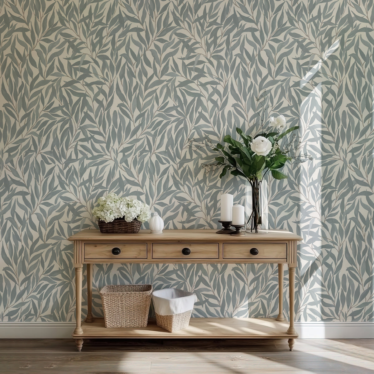 Great Willow - Teal Blue Cream