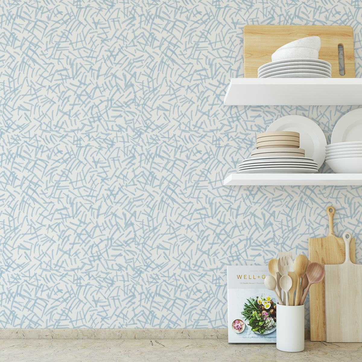 Hatches - Blue/Beige