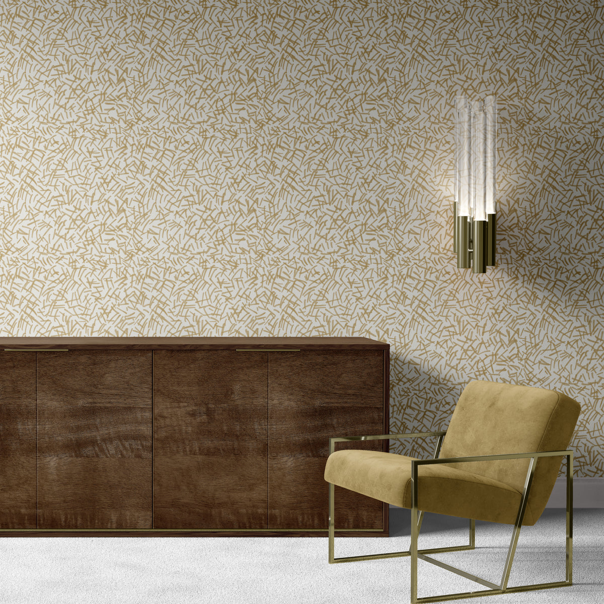 Hatches - Mustard/Beige