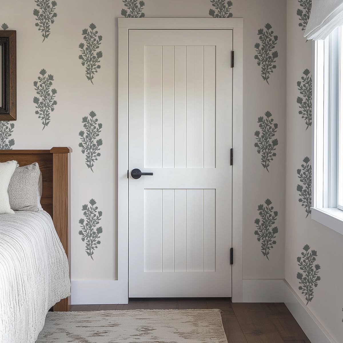 Julieta Floral - Cream &amp; Knoxville Gray