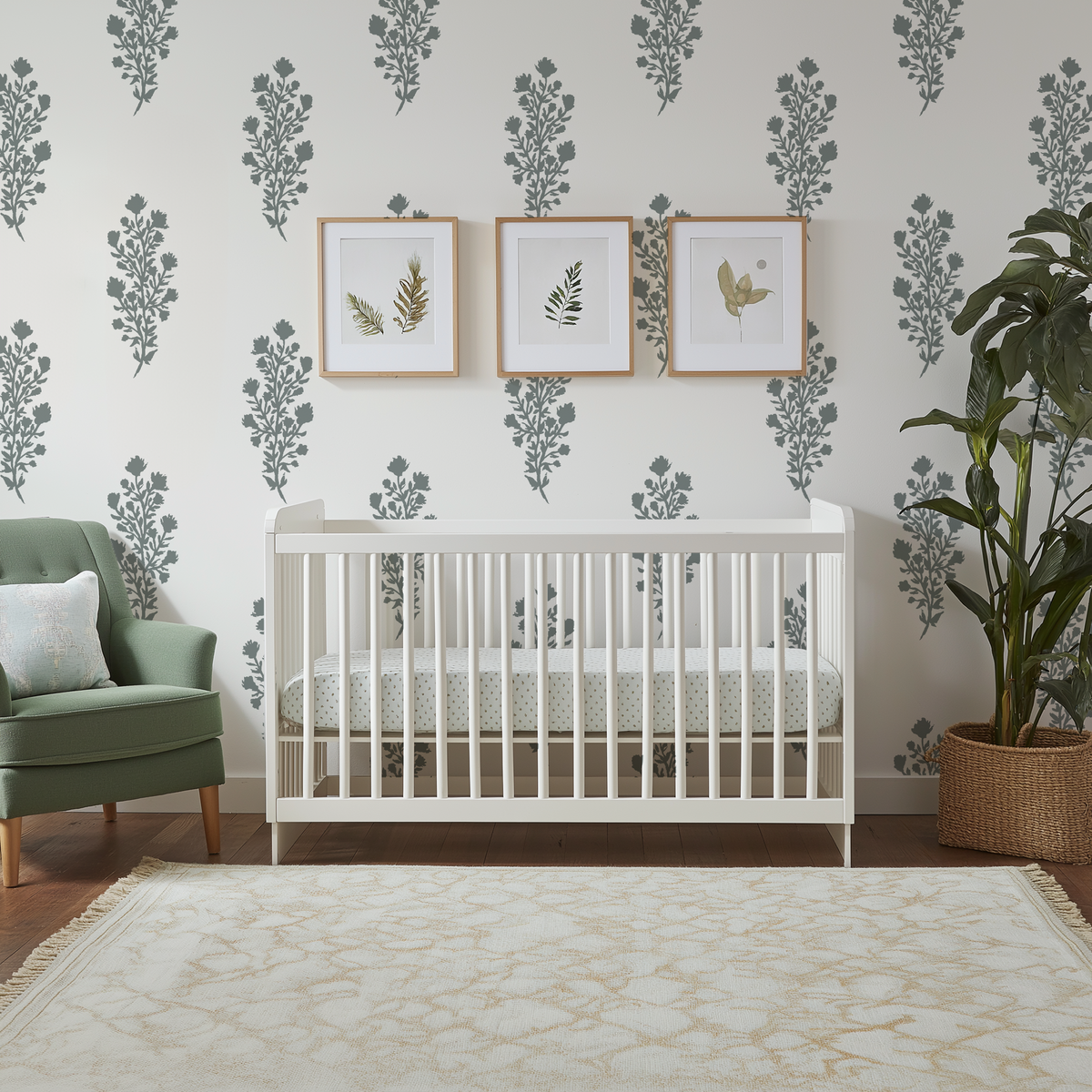 Julieta Floral - Cream &amp; Knoxville Gray
