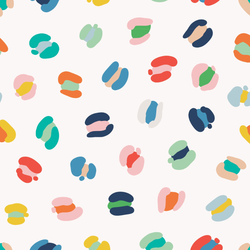Jungle Spots White Peel and Stick Wallpaper | Vivd X Kristina Forrest | Funky Paper Co