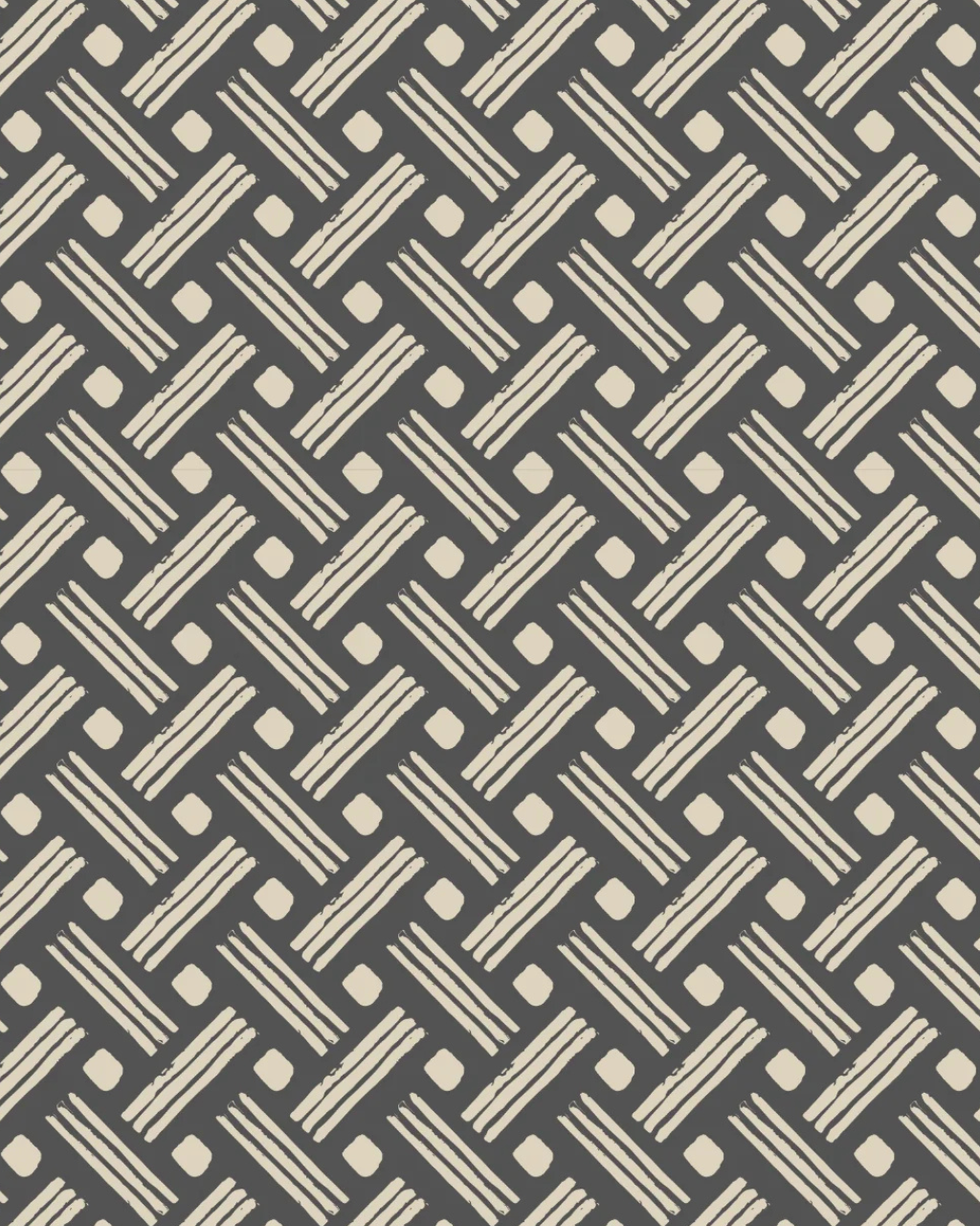 Kintamani charcoal peel and stick wallpaper by Funky Paper Co