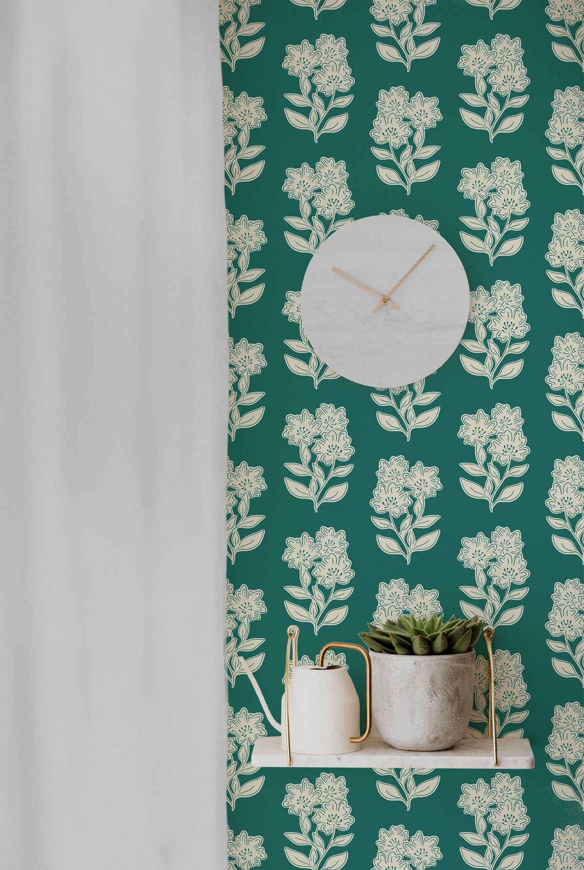 Leafy Flower Stems - Green