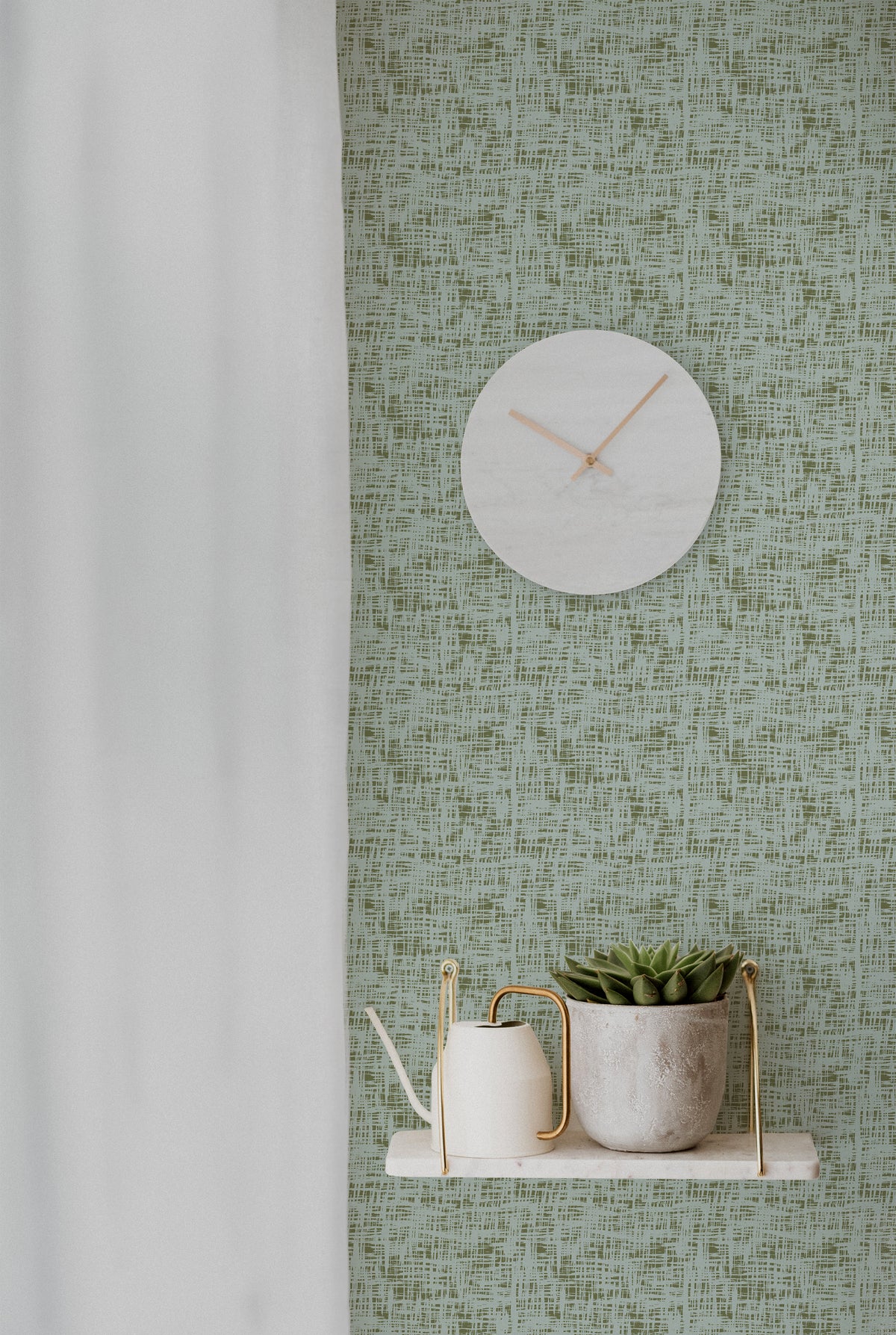 Linen Weave - Green