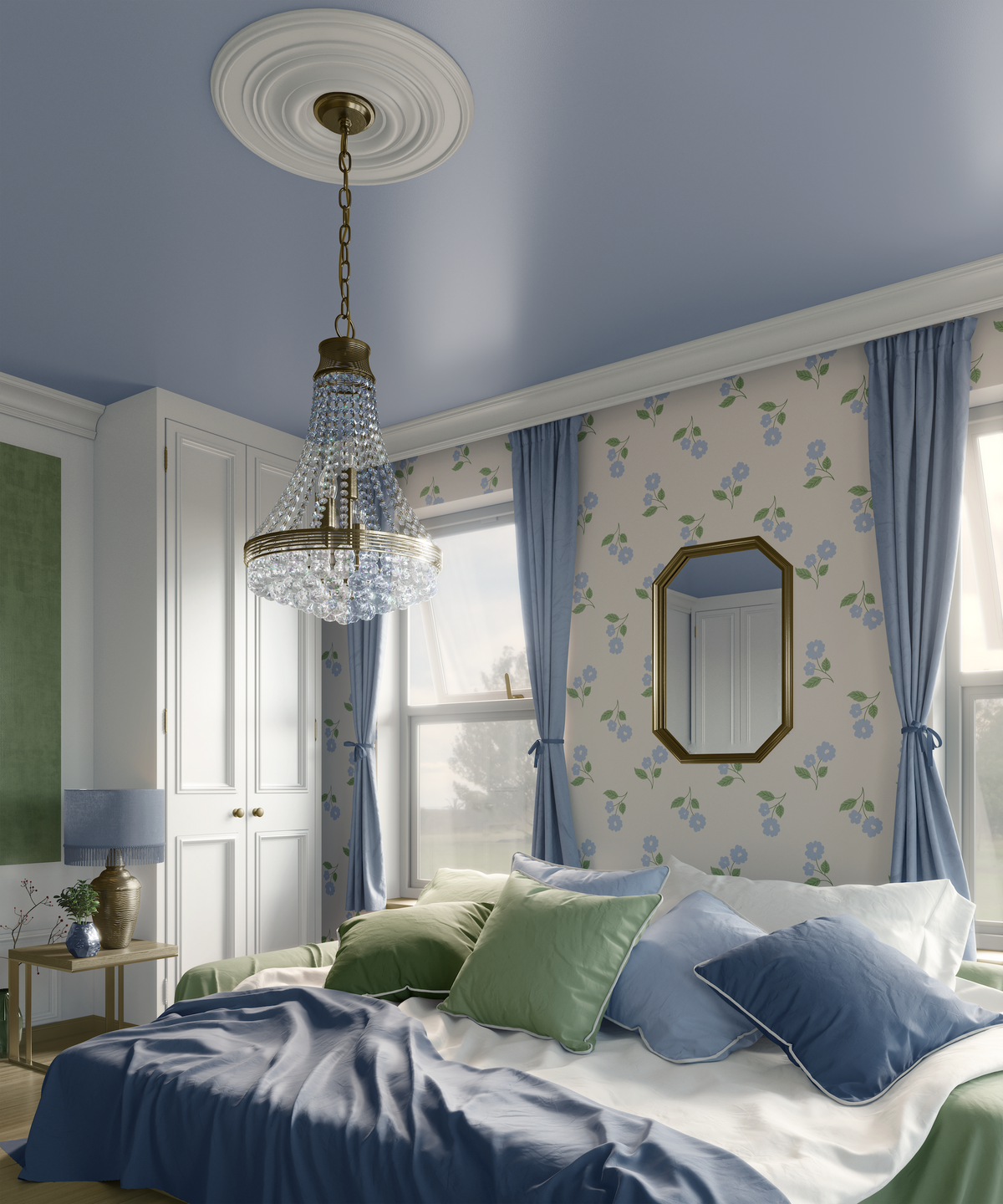 Loose Tossed Floral - Blue