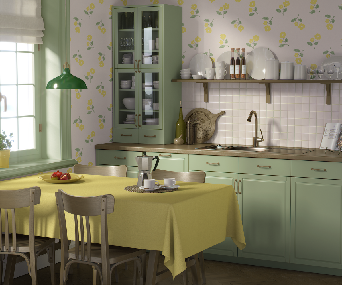 Loose Tossed Floral - Yellow