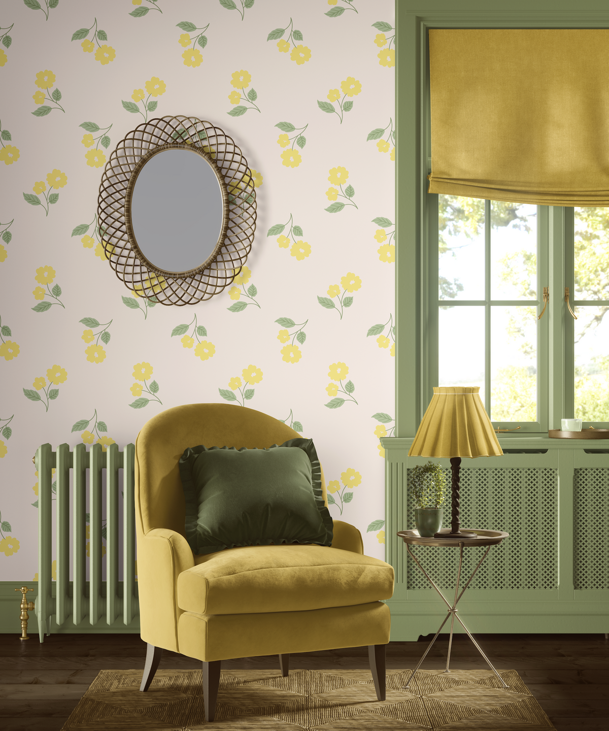 Loose Tossed Floral - Yellow