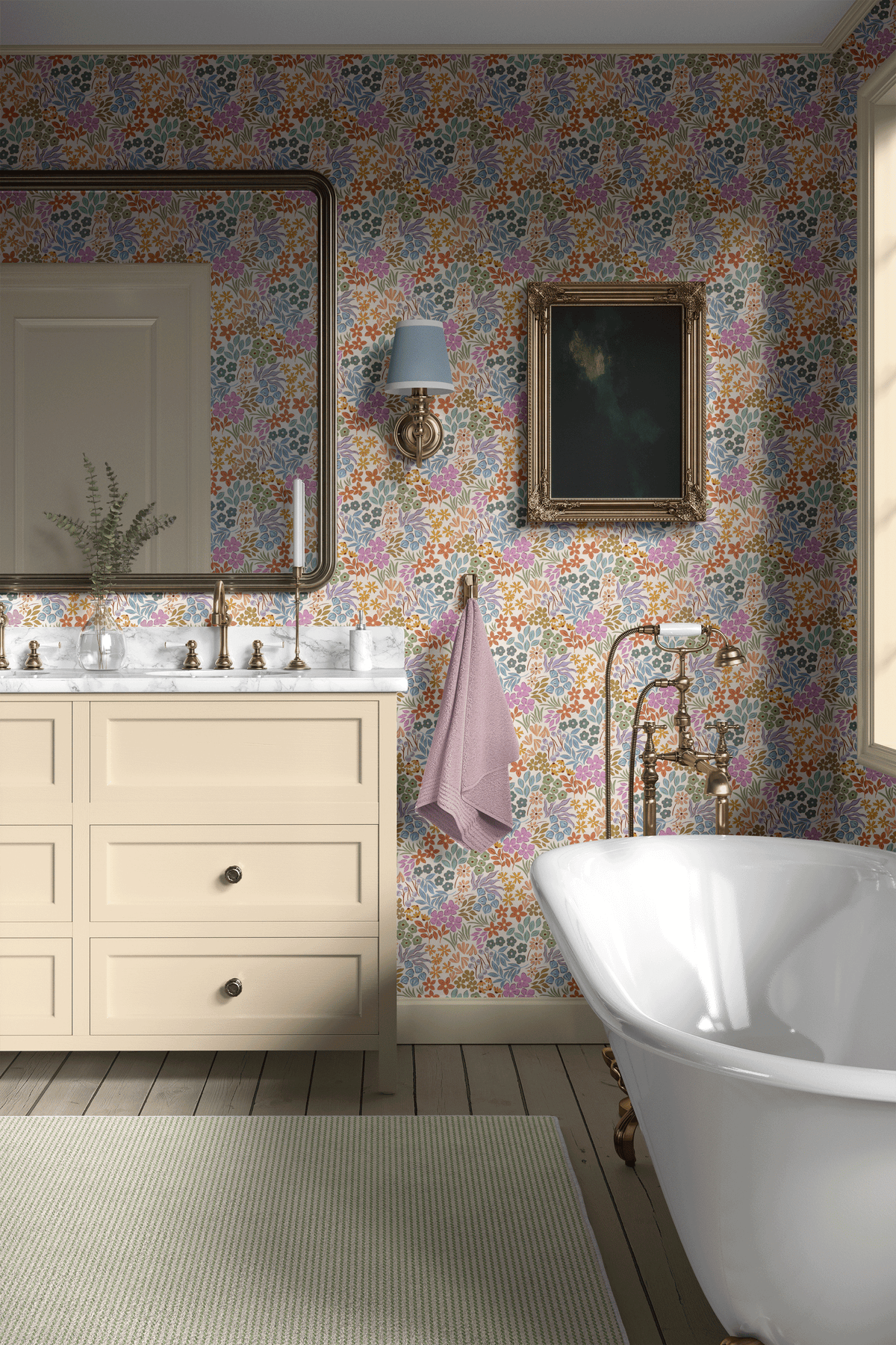 Warm Ditsy Floral - Cream