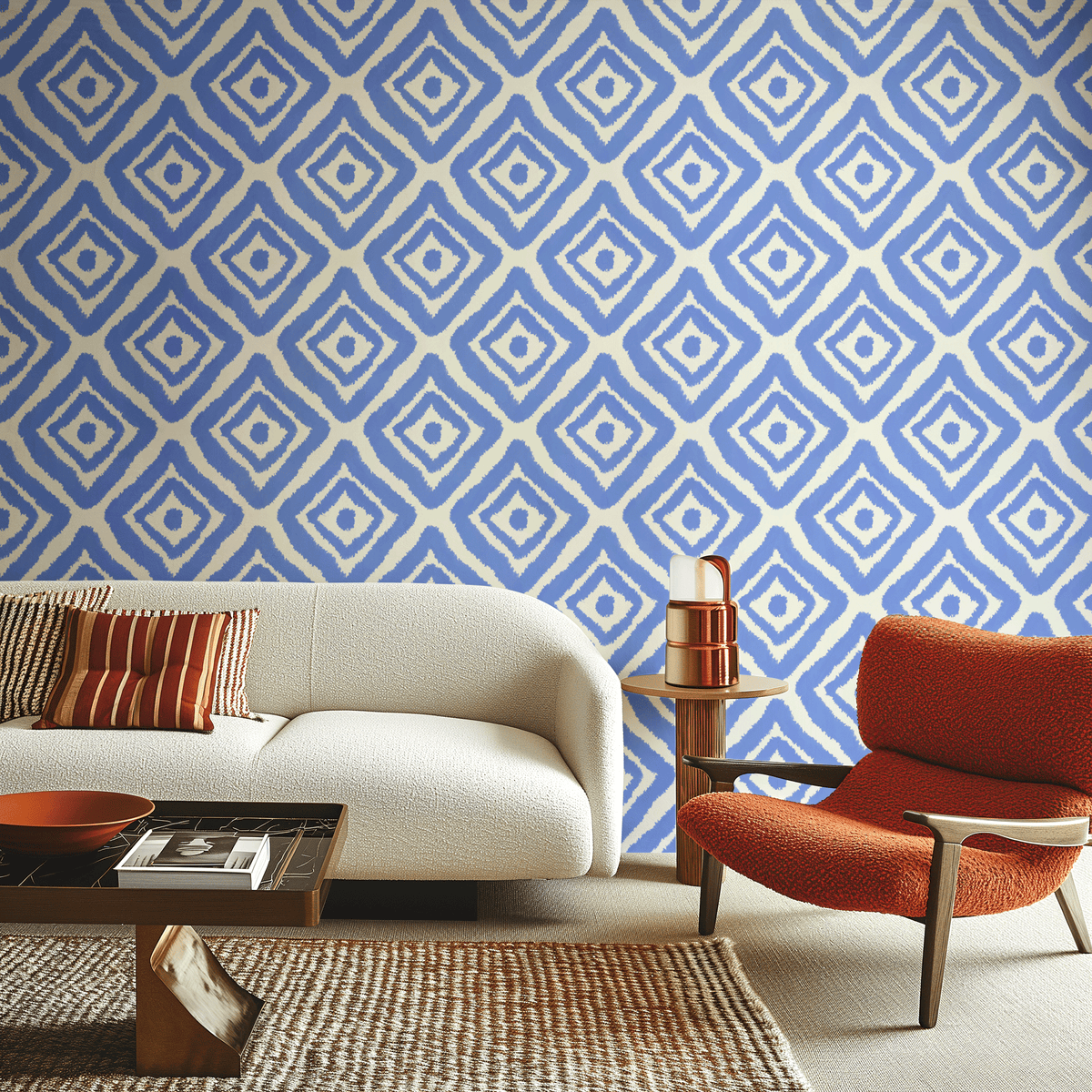 Mediterranean Rhombus- Blue