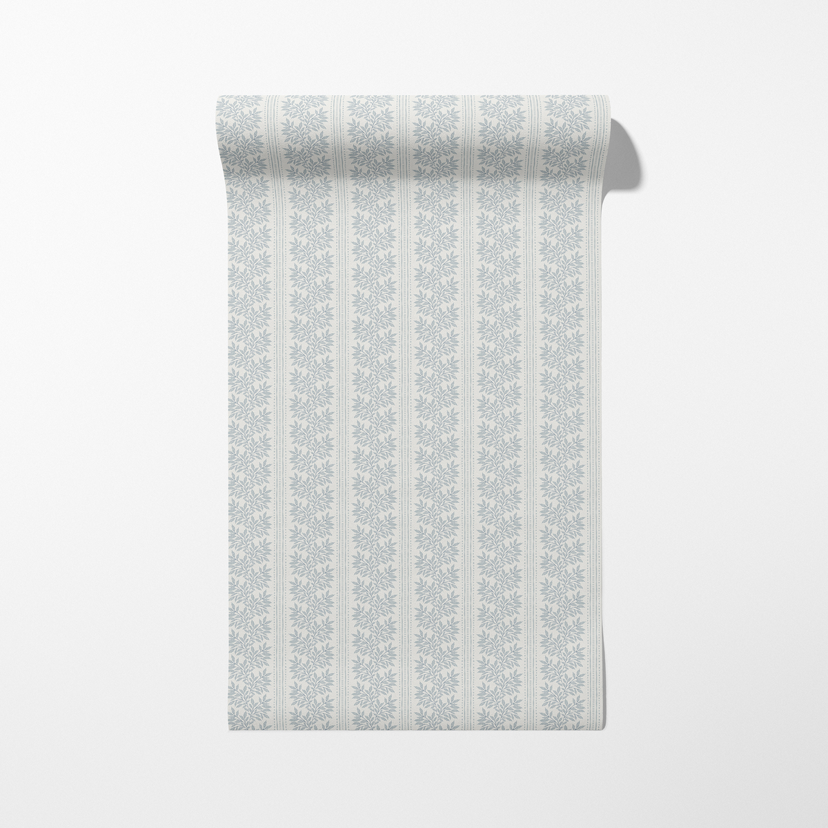 Cottage Botanical Stripes - Dusty Blue