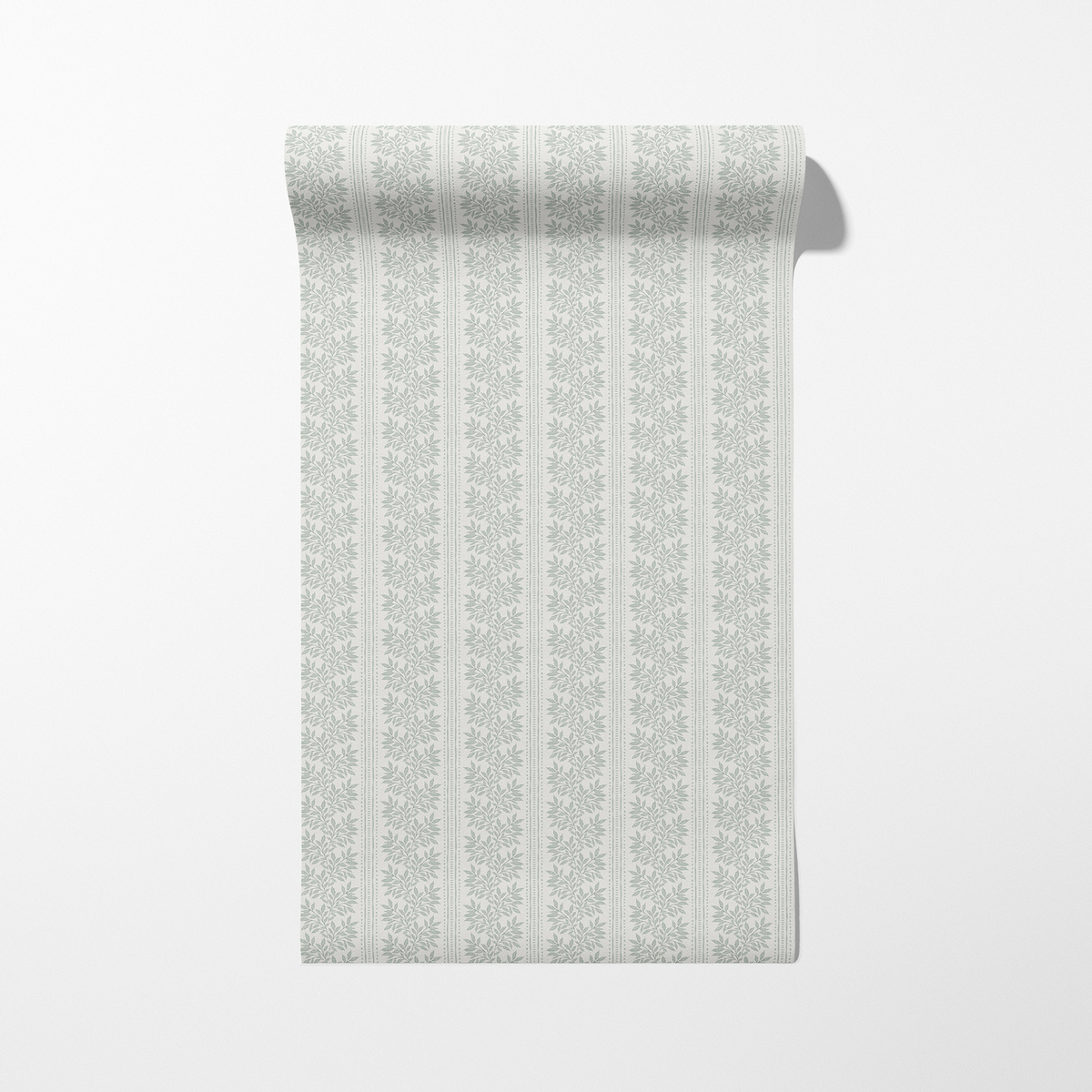 Cottage Botanical Stripes - Sage Green