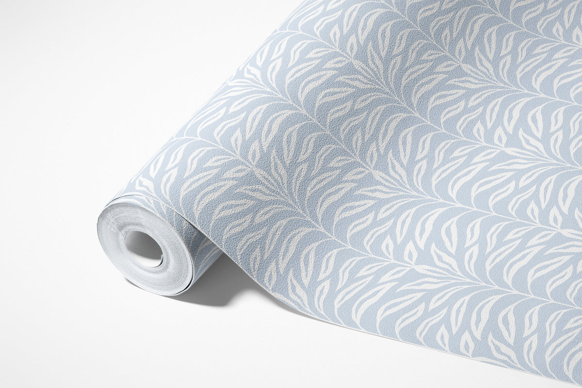 Palm Leaf Botanical in Blue