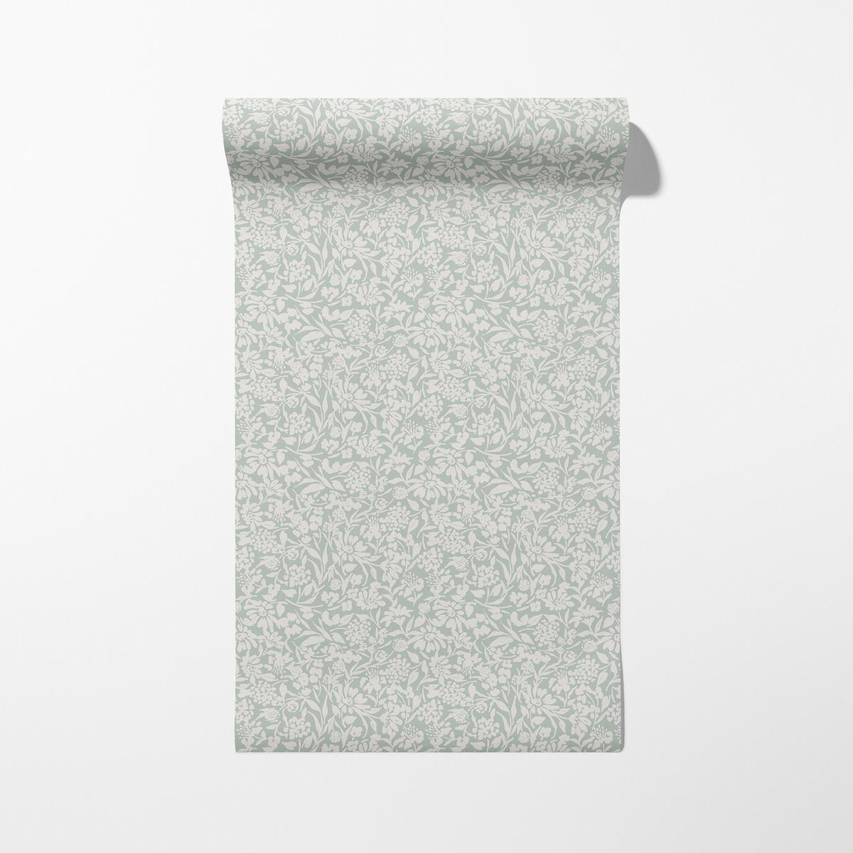 Floral Silhouette - Sage Green