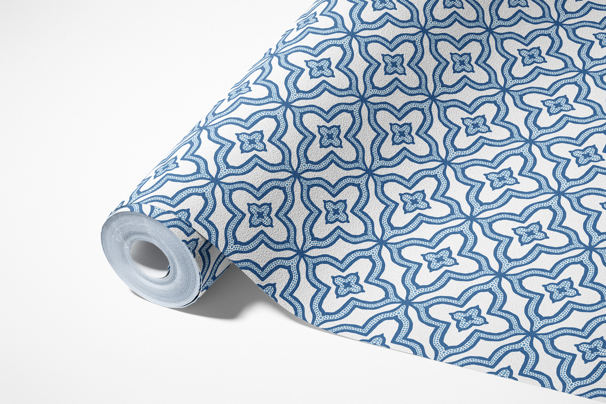 Geo Tile - Blue