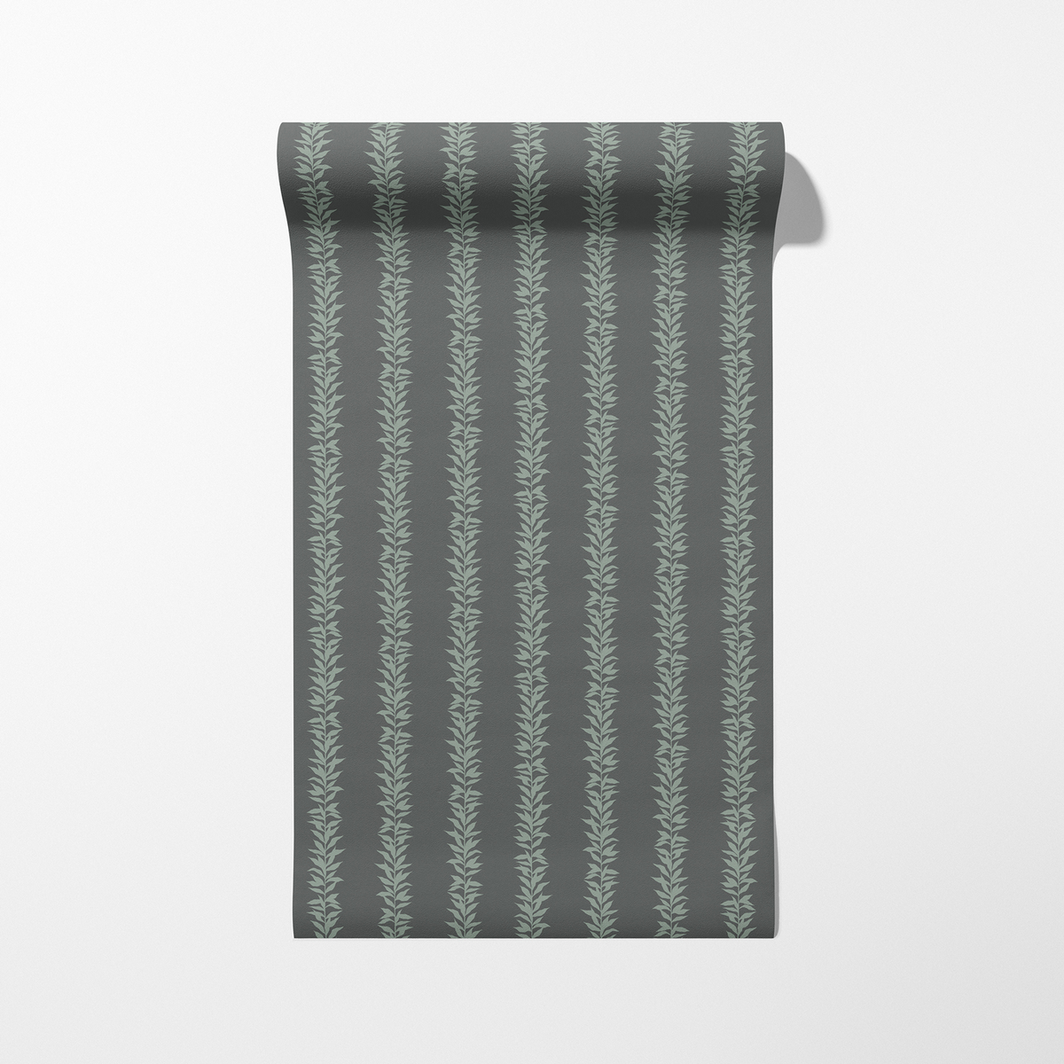 Simple Botanical Stripes - Forest Green