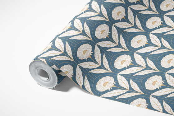 Victorian Floral Blue X Presutti Designs