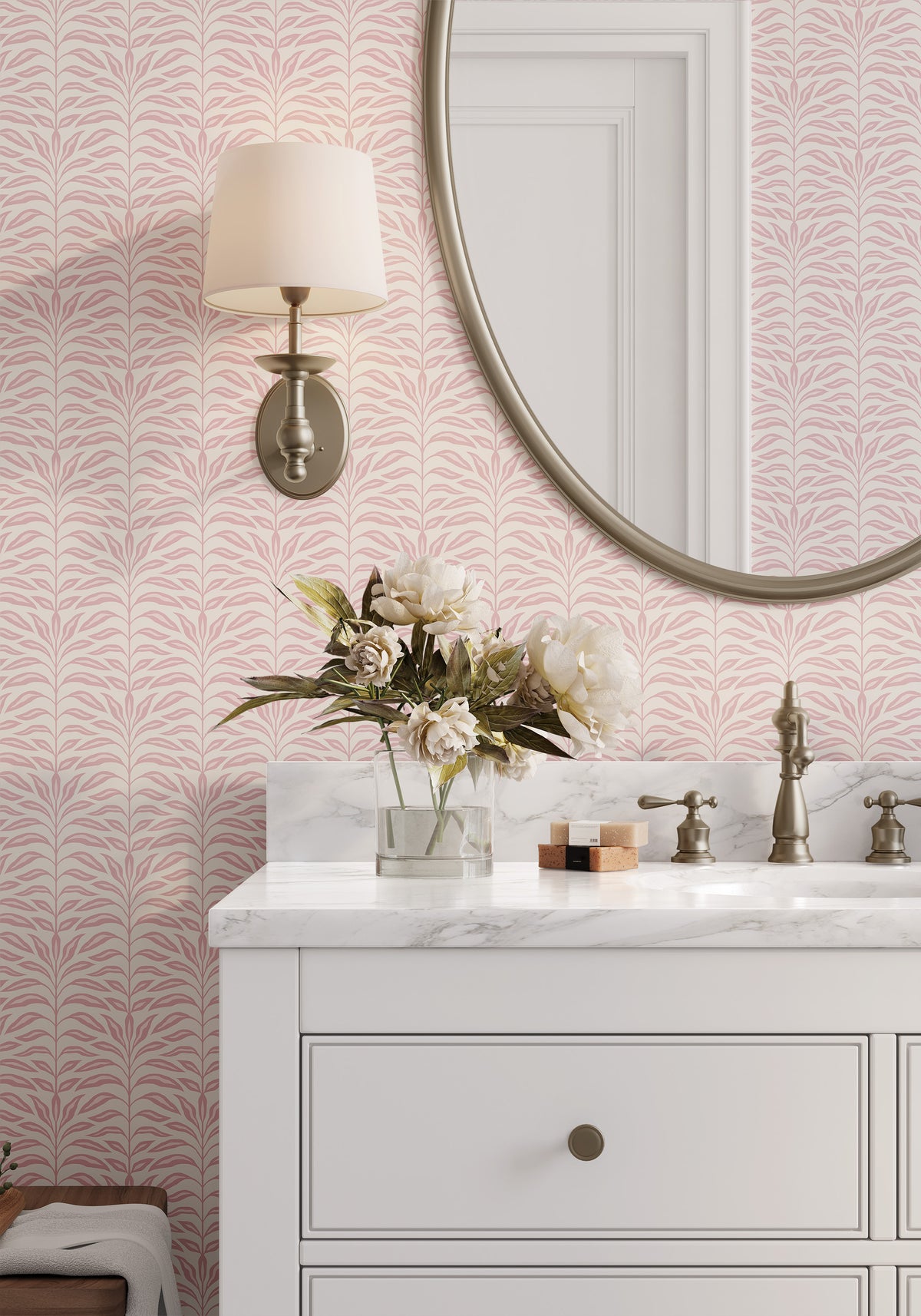 Palm Leaf Botanical - Pink
